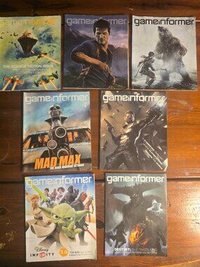 Game Informer Magazine 2015 Lot of 7 #s 261-266, 269